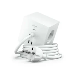 Square 1 USB-C/magnet grenuttag, White Martinelli Luce edition 1,8m