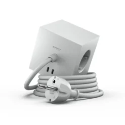 Square 1 USB-C/magnet grenuttag, Gotland Gray 1,8m