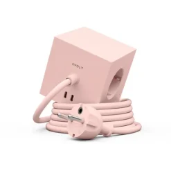 Square 1 USB-C/magnet grenuttag, New Pink 1,8m