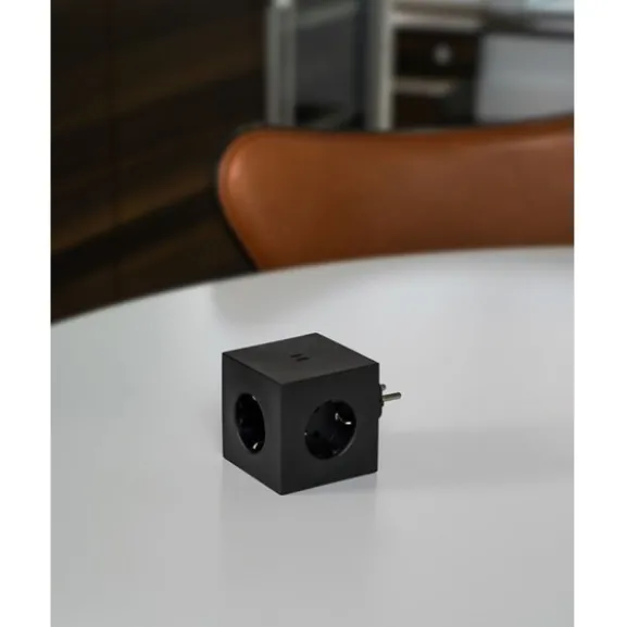 Square 2 USB/grenuttag, Stockholm Black
