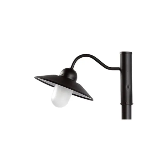 Stall Stolptopp 1, svart/blästrat
