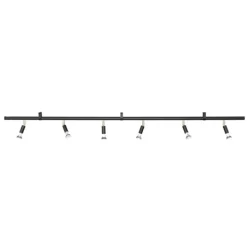 Star 6 spotlight skena, svartstruktur 200cm
