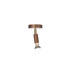 Star 1 tak/vägg, råkoppar 10,5cm (med kopplingshus)