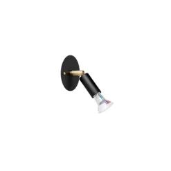 Star 1 tak/vägg, svartstruktur 15,5cm (med platta)