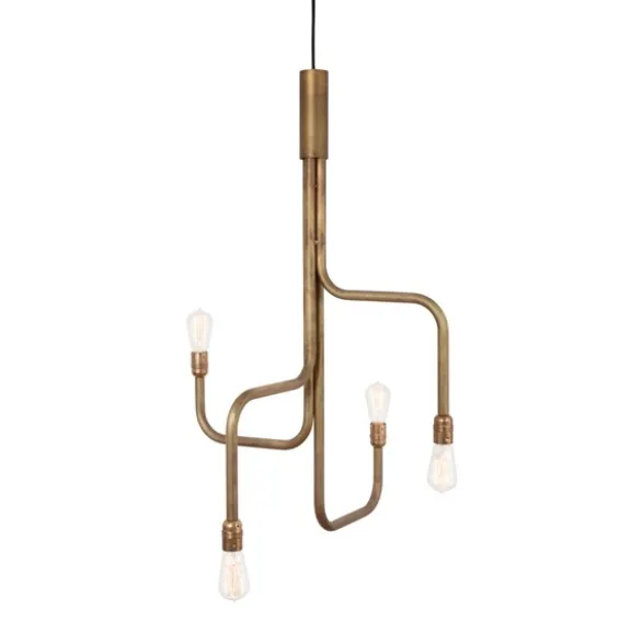 Strapatz taklampa, råmässing 65cm