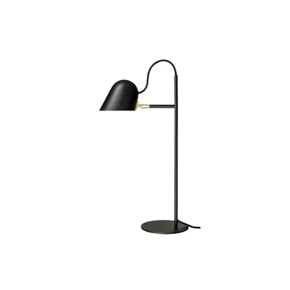 Streck bordslampa, svart/mässing