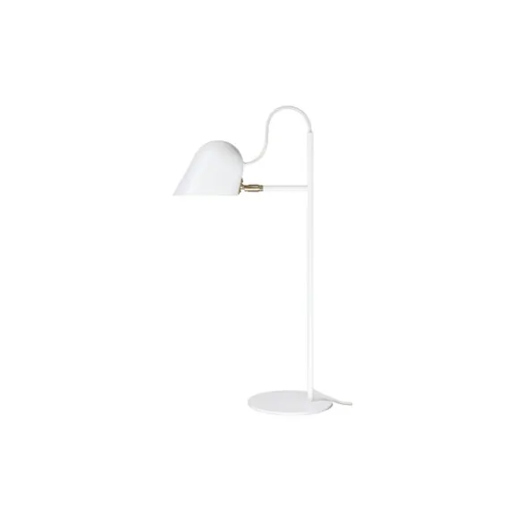 Streck bordslampa, vit/mässing