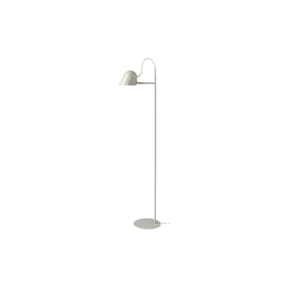 Streck golvlampa, varmgrå/mässing