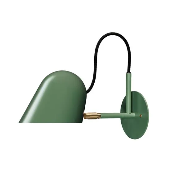 Streck Vägglampa Fast montage, Tallgrön/mässing