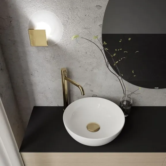 Sun Vägglampa, Badrumslampa Rå mässing