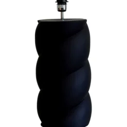 Swirl Lampfot Matt svart 23cm