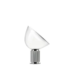 Taccia LED bord/golvlampa, silver