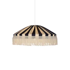 Taklampa Capri D50 s/v frans E27 5m IP44 blå/vit