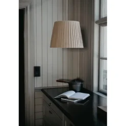Taklampskärm Karin D40 jute