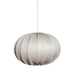 Taklampskärm Moon D78 s/v Rotan offwhite
