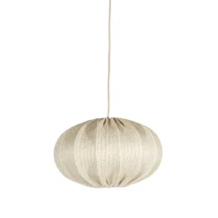 Taklampskärm Moon D45 s/v Rotan Offwhite