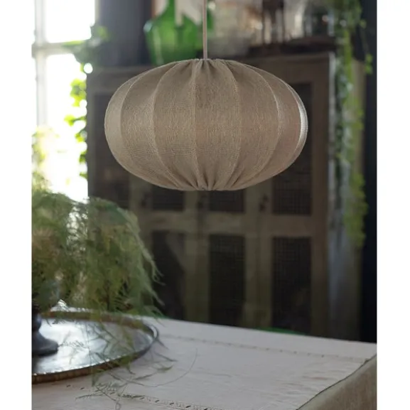 Taklampskärm Moon D45 s/v Rotan Offwhite