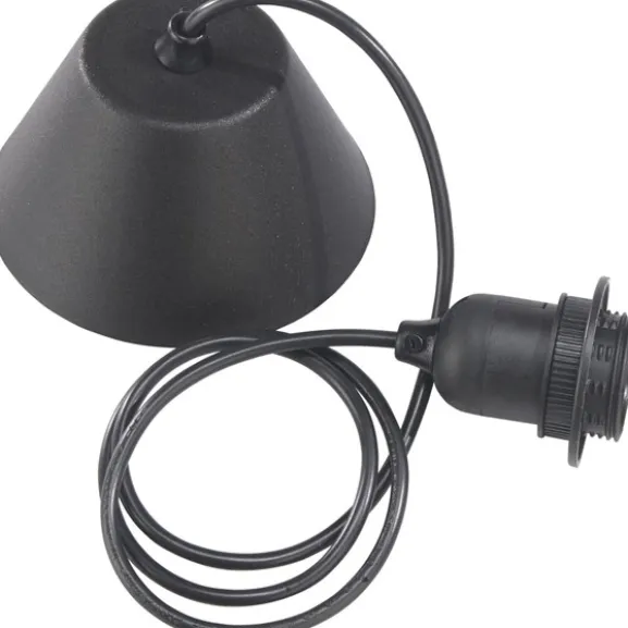 Takupphänge E27 2,1m svart