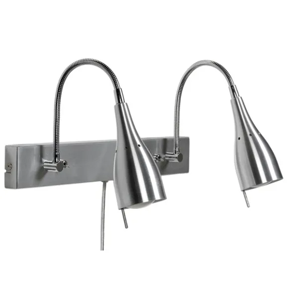 Tanum 2 vägglampa, aluminium 37cm