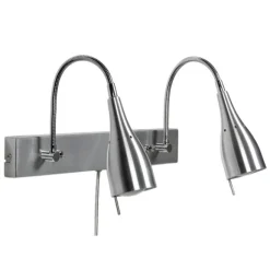 Tanum 2 vägglampa, aluminium 37cm