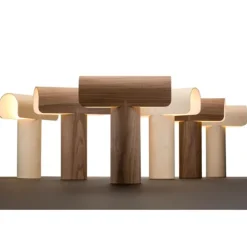 Teelo bordslampa, valnöt 38cm