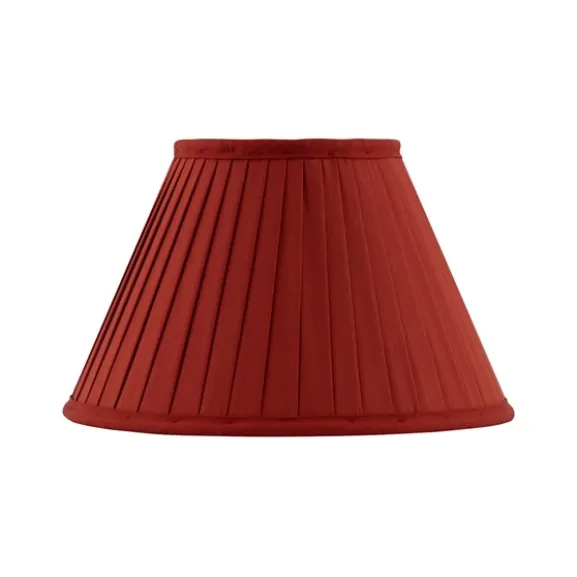 Textilskärm 20 cm, Mörkröd