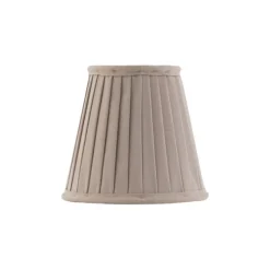 Textilskärm beige 13cm