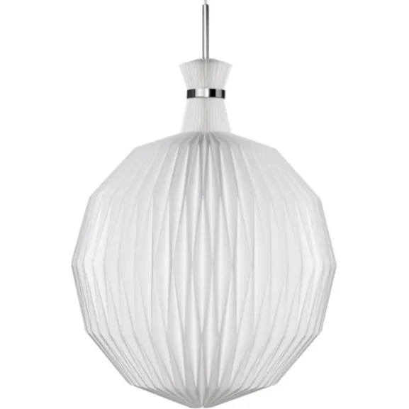 The Lantern pendel XL, vit/rostfritt stål 55cm