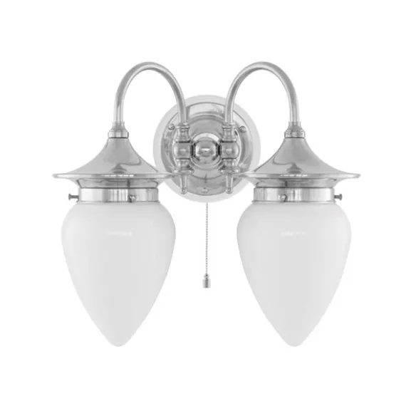 Tigerstedt vägglampa nickel/vit