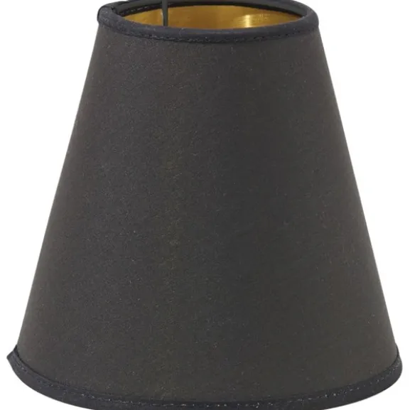 Toppringskärm E14 Svart/Guld 14cm