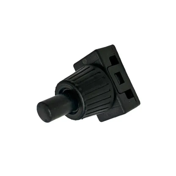 Tryckströmbrytare 12mm svart