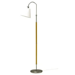 Tullgarn golvlampa, råjärn/ek 145cm
