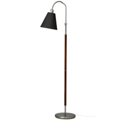 Tullgarn golvlampa, råjärn/valnöt 145cm