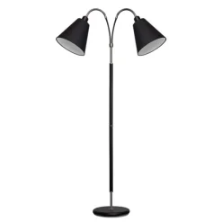 Tullgarn Golvlampa tvåarmad, svart 145cm