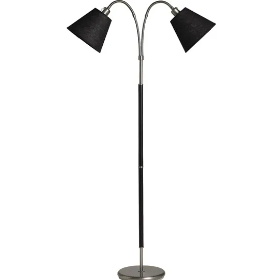 Tullgarn golvlampa tvåarmad, råjärn/svart 145cm