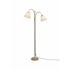 Twin Brass Golvlampa – Böjda Armar