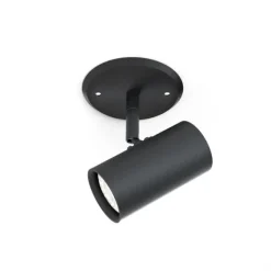 Tyson single spotlight black structure GU10