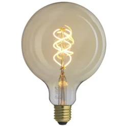 UNI-FLEX glob 125mm gold E27 5W 2000K dimbar