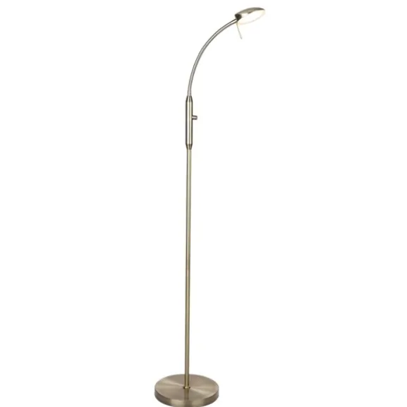 VEGAS Golvlampa LED 7W 1L Antik Messing