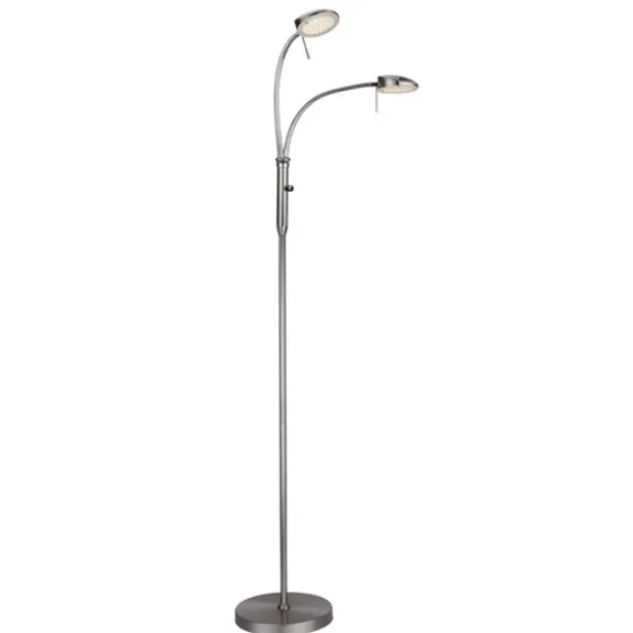 VEGAS Golvlampa LED 7W 2L B-Stål