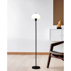 Vienda golvlampa svart/glas E14
