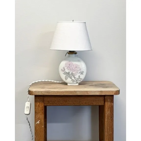 Vintage lampfot, porslin