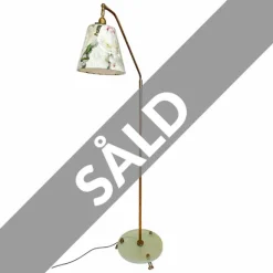 Vintage Läslampa mässing/glas