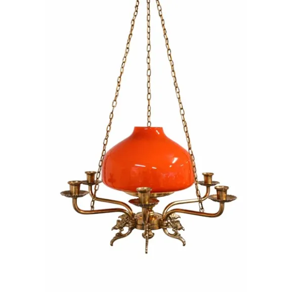 Vintage Taklampa, Röd 45cm