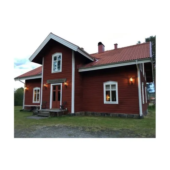 Viresjö vägglampa m smidesarm, koppar/svart