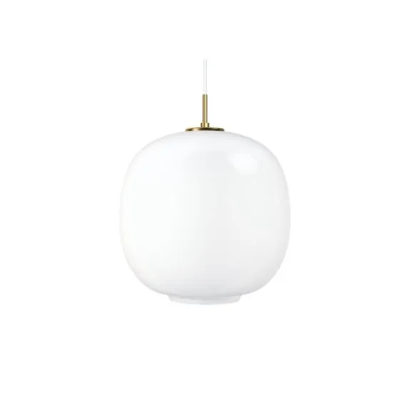 VL45 Radio 370 pendel, blank opal/mässing 37cm