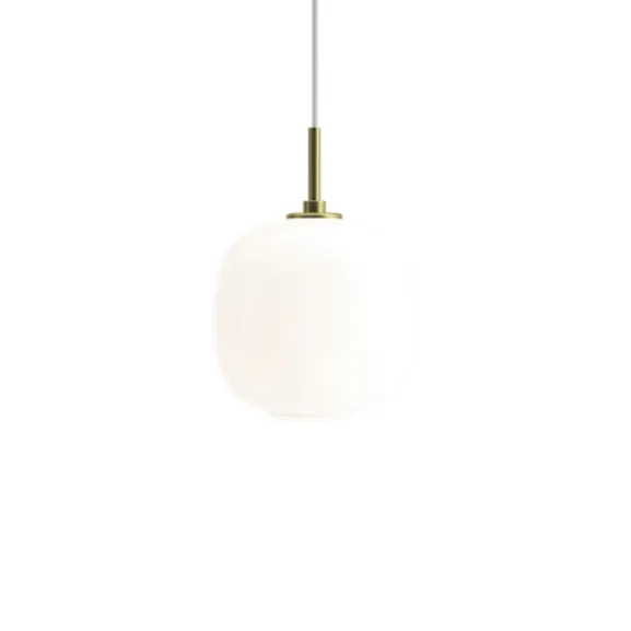VL45 Radio 175 pendel, blank opal/mässing 17,5cm