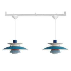 Vrida Duo lamparm, vit 118cm