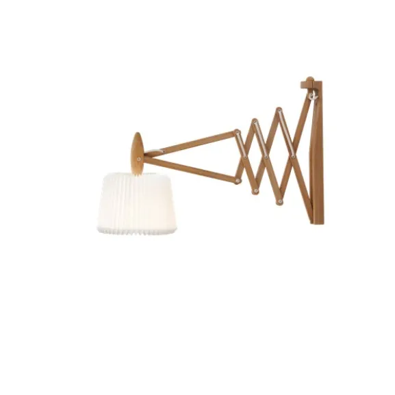 Wall lamp, SAX, black oak, incl. shade 120S