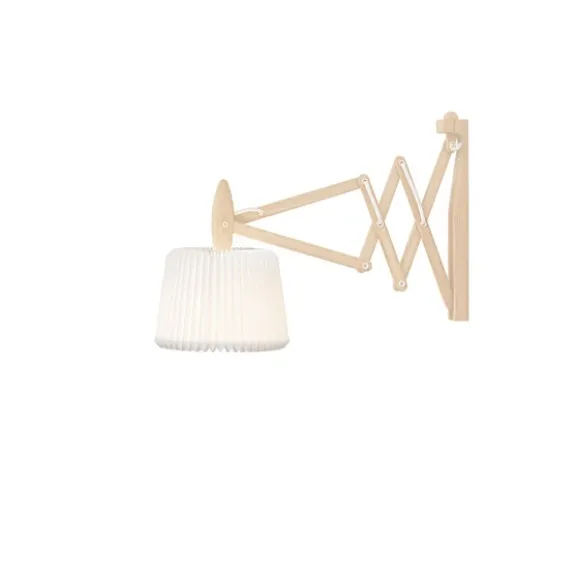 Wall lamp, SAX, light oak, incl. shade 120XS